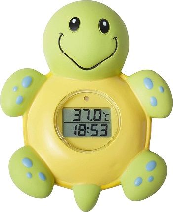 Thermomètre De Bain Bébé Flottant - Sécurisé, étanche IPX7, Alarme Froid/chaud - Celsius Et Fahrenheit